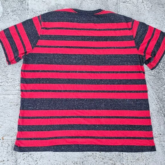 No Boundaries Men T Shirt Red Gray Striped Tee Short Sleeve Size XLXG - Picture 7 of 8